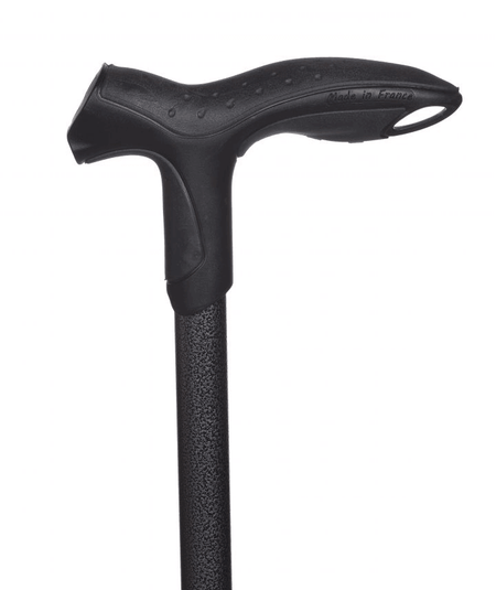 Gehstock mit anatomischem Griff – Antar Soft Step, stoßdämpfend, rutschfest, Aluminium, ergonomischer Komfortgriff