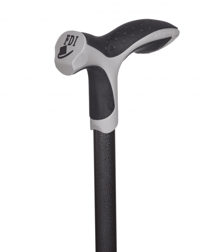  Gehstock mit anatomischem Griff und stoßdämpfendem Soft Step – rutschfest, ergonomisch, stabiler Aluminium-Gehstock