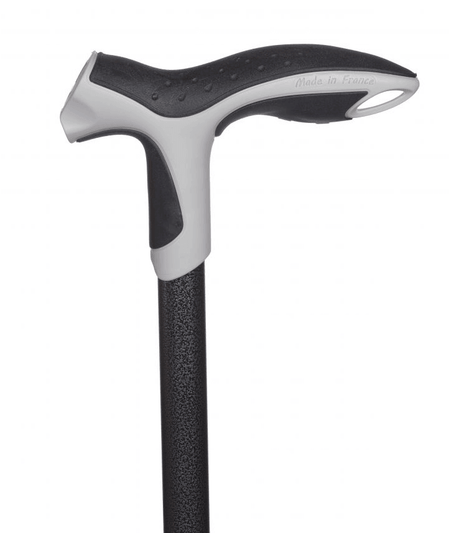 Gehstock mit anatomischem Griff, stoßdämpfender Soft Step, rutschfest, stabiler Aluminium-Gehstock für sicheren Gehkomfort