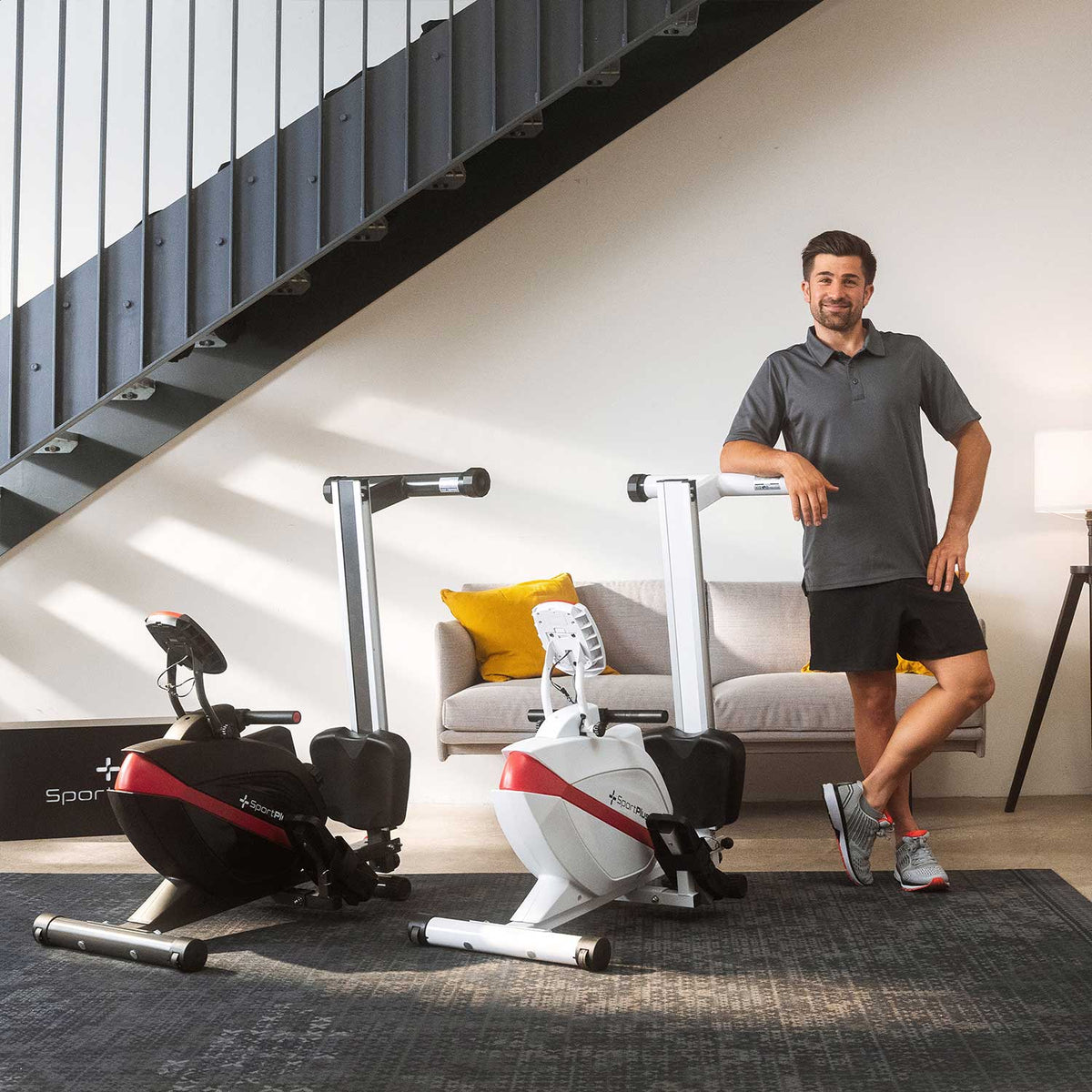 Magnetisches Rudergerät klappbar mit 8 Widerstandsstufen – leises Heimtrainer-Rudergerät für effektives Ganzkörpertraining zuhause