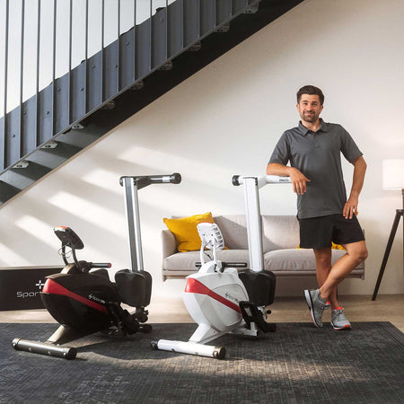 Magnetisches Rudergerät klappbar mit 8 Widerstandsstufen – leises Heimtrainer-Rudergerät für effektives Ganzkörpertraining zuhause