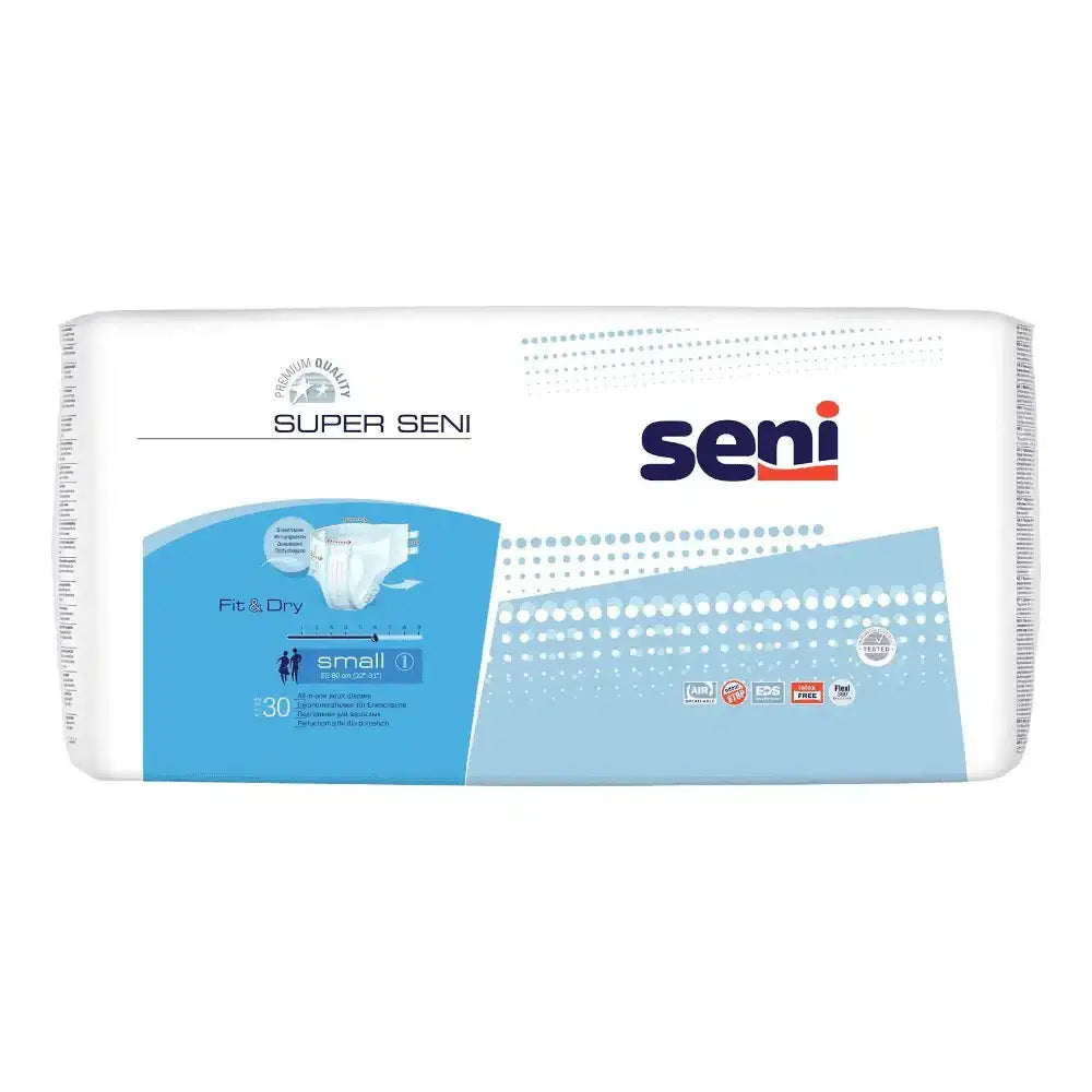 Inkontinenzhosen Super Seni Fit & Dry, Größe XS-XL, atmungsaktive Einweghose bei mittlerer Inkontinenz, 10 oder 30 Stück