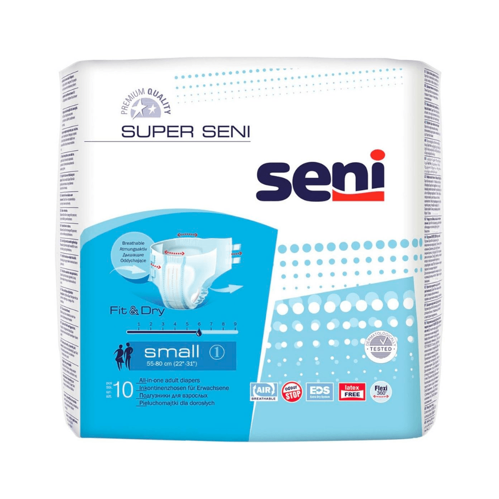 Inkontinenzhosen Super Seni Größe XS-XL, atmungsaktive Inkontinenzhose für mobile und bettlägerige Erwachsene, Packung 10/30