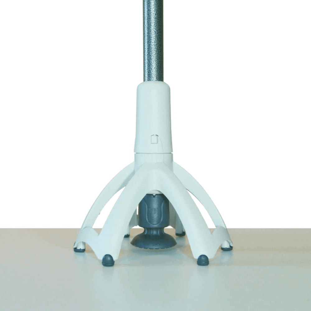 Tripod Standfuß Unterarmgehstützen rutschfest & stabil – dreibeiniger Standfuß für sicheren Halt auf glatten Flächen
