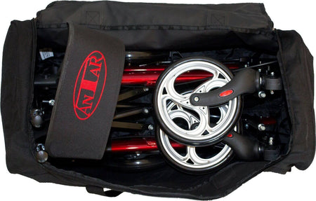 Rollator Transporttasche mit Rollen und Griff, stabile Reisetasche für Reise-Rollator AT51006/AT51036, sicherer Transport