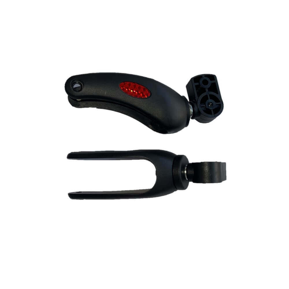 Ersatzteil AT51006 Gehstockhalter für Reise Rollator – Halterung mit Reflex, schwarzes Ersatzteil