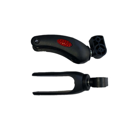 Ersatzteil AT51006 Gehstockhalter für Reise Rollator – Halterung mit Reflex, schwarzes Ersatzteil
