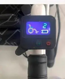 begleitsteuerung rollstuhl Hecksteuerung XLR/USB Antar Bedienpanel am Schiebegriff mit Display und Tasten