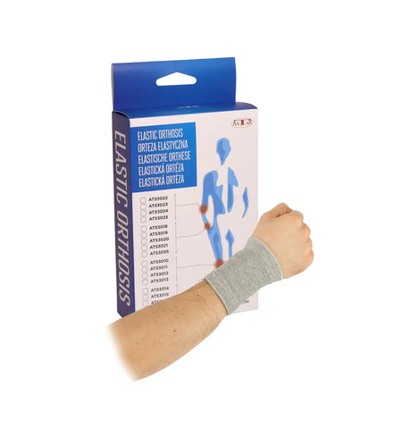 Handgelenkbandage aus Bambusviskose – atmungsaktiv & elastisch, grau, zur Stabilisierung des Handgelenks