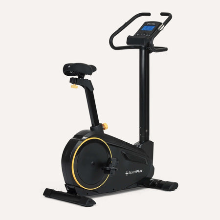 Heimtrainer App kompatibel mit wattgesteuertem Training bis 225 W, stabiler Ergometer mit Display und magnetischem Widerstand