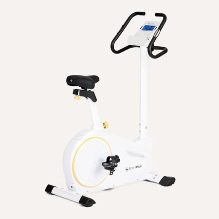 Heimtrainer App kompatibel – stabiler Indoor-Bike Heimtrainer mit wattgesteuertem Magnetwiderstand bis 225 W, Trainingscomputer und Pedalen