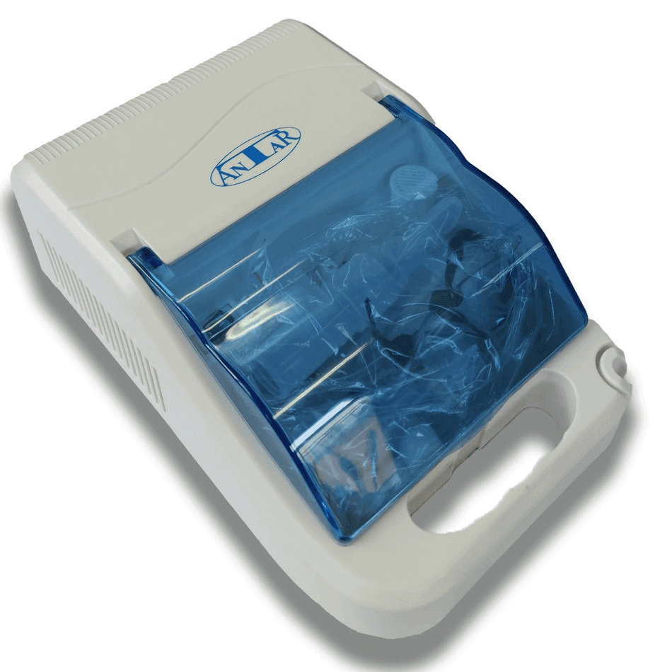 Inhalator Kompressor leise Kompressor-Inhalator für Asthma, Bronchitis und COPD, mit Tragegriff und Zubehörfach