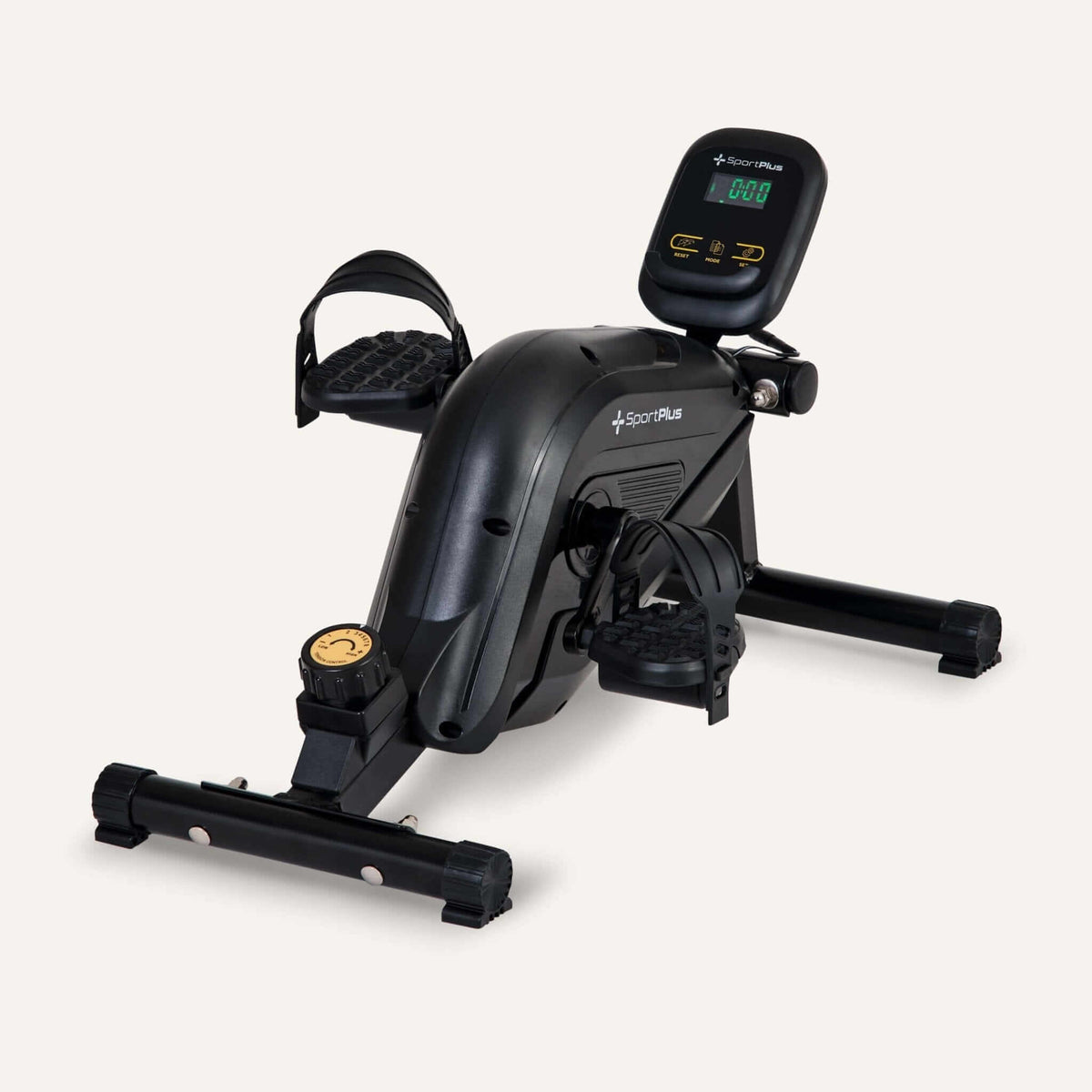 Mini Heimtrainer Beintrainer mit App-Kompatibilität – kompakter Beintrainer mit Magnetbremssystem und Display für Training im Sitzen