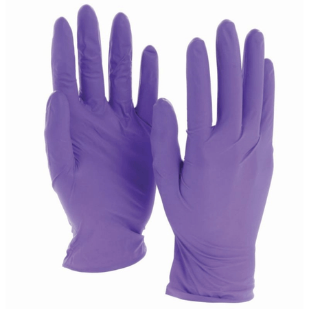 Nitril Einweghandschuhe lila, puderfrei & latexfrei, reißfest und texturiert – Einmalhandschuhe für Medizin, Pflege & Labor
