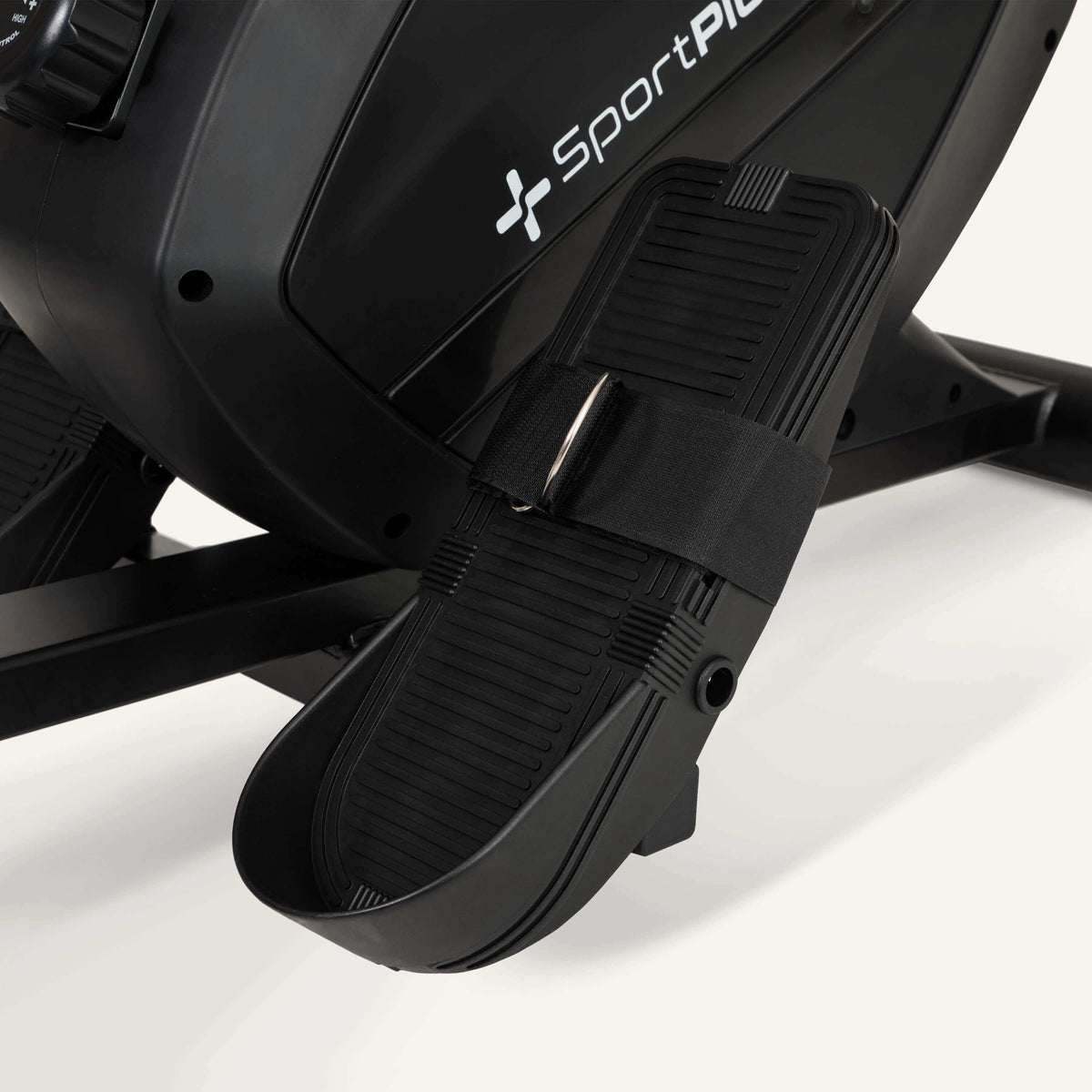 Rudergerät mit 8 Widerstandsstufen – rutschfeste Fußstütze mit verstellbarem Gurt am leisen Magnet-Rudergerät