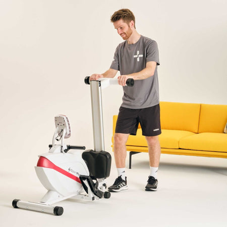 Magnetisches Rudergerät klappbar mit 8 Widerstandsstufen – kompaktes Heimtrainer-Rudergerät mit leisem Magnetwiderstand
