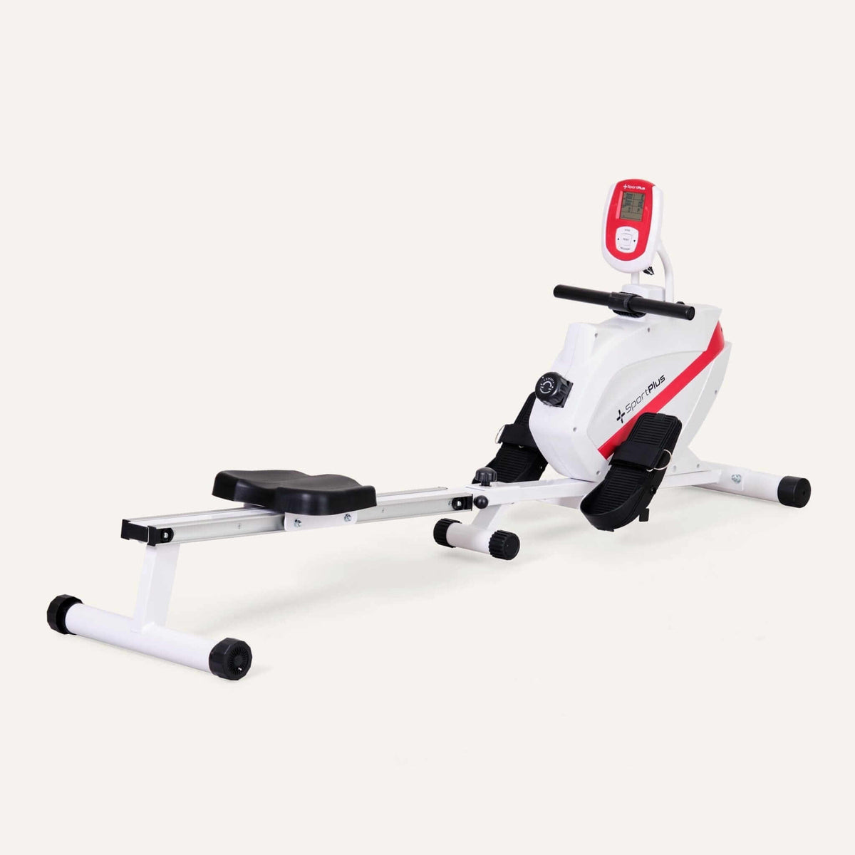 Magnetisches Rudergerät klappbar mit 8 Widerstandsstufen, leiser Magnetwiderstand, LCD-Display für Ganzkörpertraining zuhause